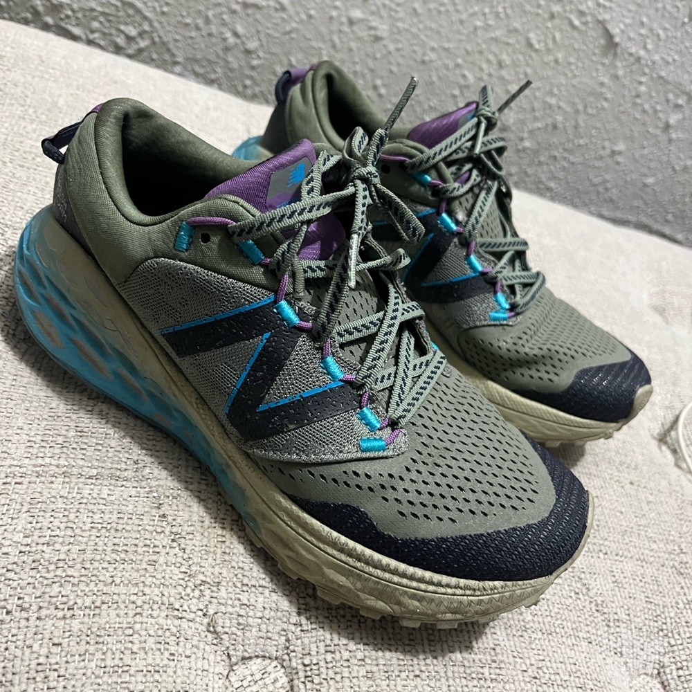 New Balance Women's Athletic Shoes in Olive and Purple